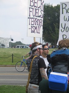 Another Clean Cut Individual Protesting Restoring Honor Rally