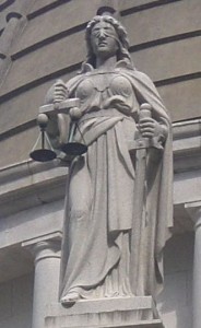 Lady Justice at The Legislative Council Building