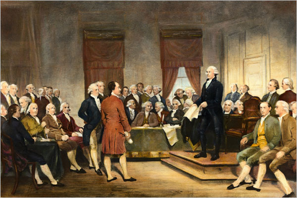 George Washington Addressing the Constitutional Convention