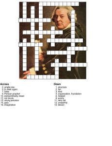 Adams Essay Crossword