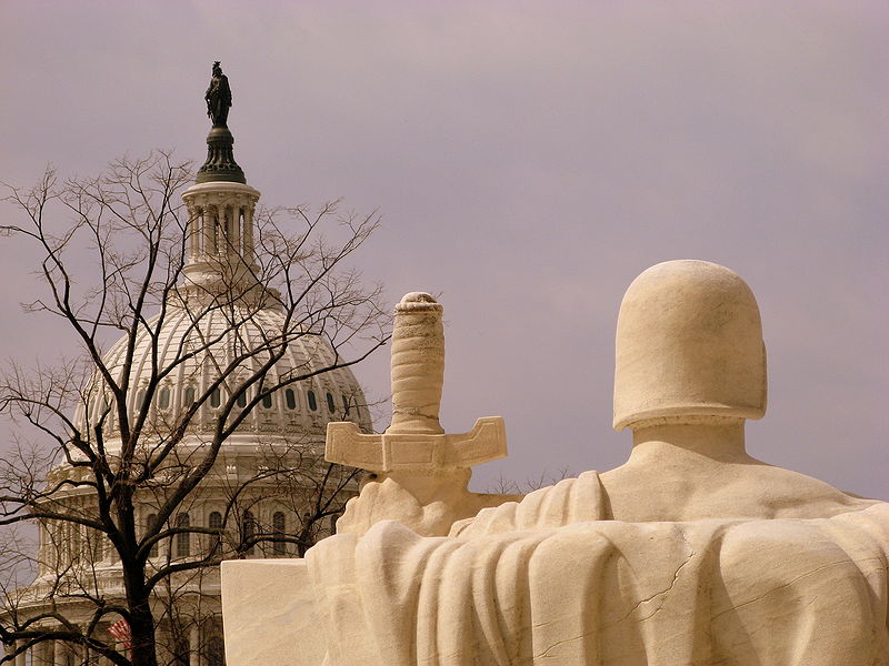 View of the Capitol from the Supreme Court