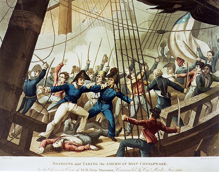 Captain Broke Boarding the Chesapeake