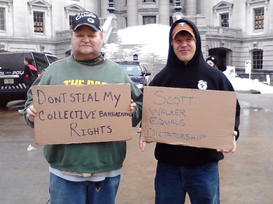 Union Protestors in Madison