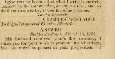 An interesting correspondence between Moultrie and Montagu