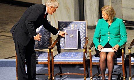 Empty Chair Accepting Nobel Prize